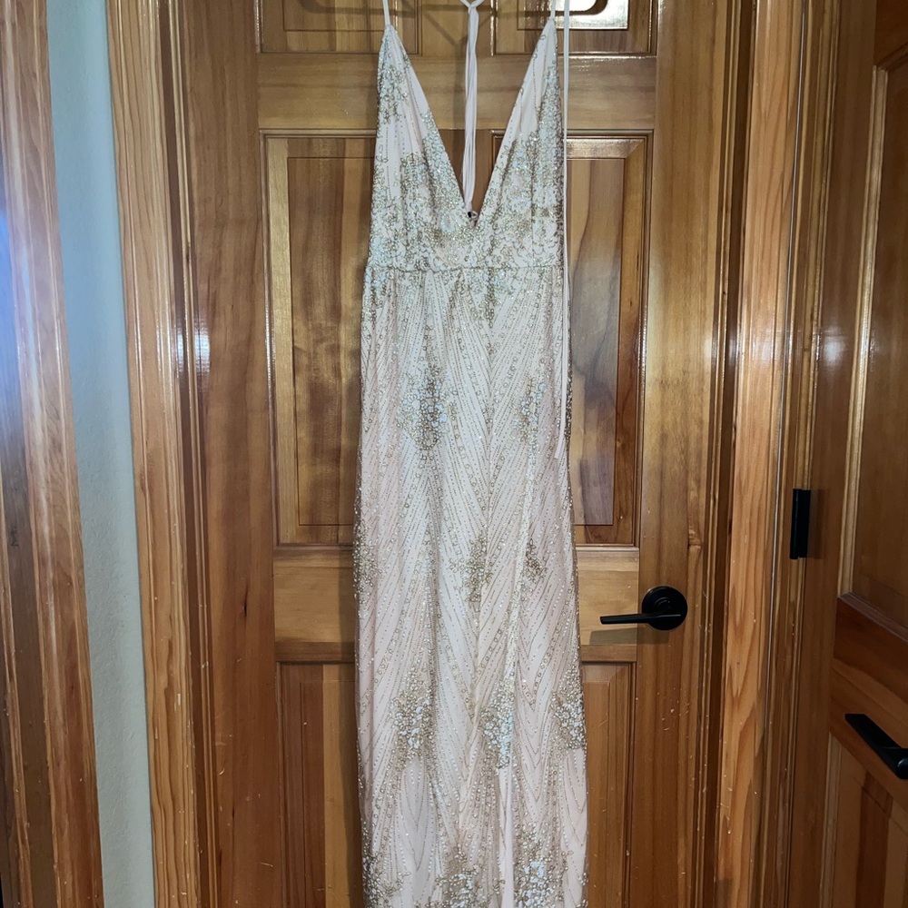 Pink and Gold Dress